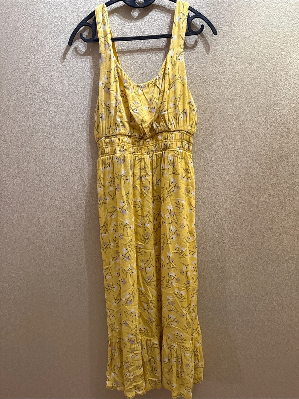 dip Yellow Floral Midi Dress